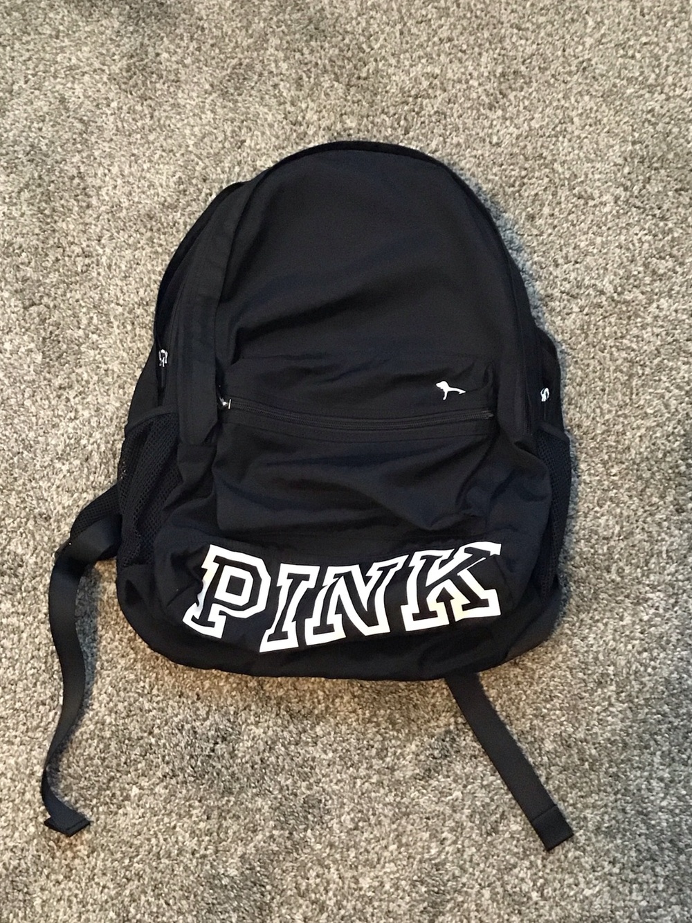PINK Victoria's Secret Black Logo Backpack